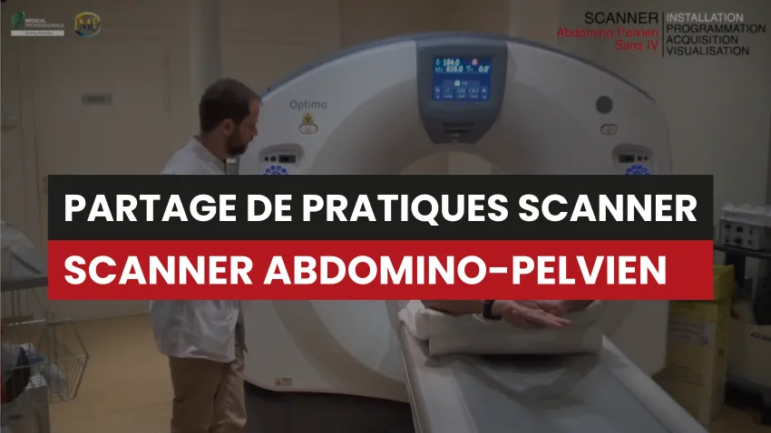 Scanner abdomino pelvien sans et avec injection